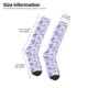 thumbnail image 2 of Fotbe Winter With Snowflakes Calcetas Divertidas Estampadas para Hombre y Mujer, Calcetas de Algodón hasta la Rodilla para Caminar, Correr, Enfermería y Embarazo, 2 of 6