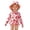 j32-Pink, variant on LIIPEE Baby Girls Swimsuit Sets 2 Piece Set Kids Casual Summer Floral Graphic Print Long Sleeve Zipper One-Piece Swimsuits And Swim Hats Cute Beachwear,6-9 Months
