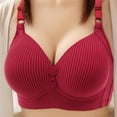 thumbnail image 2 of Sngxgn Women's Plus Size Front-Closure Wireless Bra Underwire(,50), 2 of 3