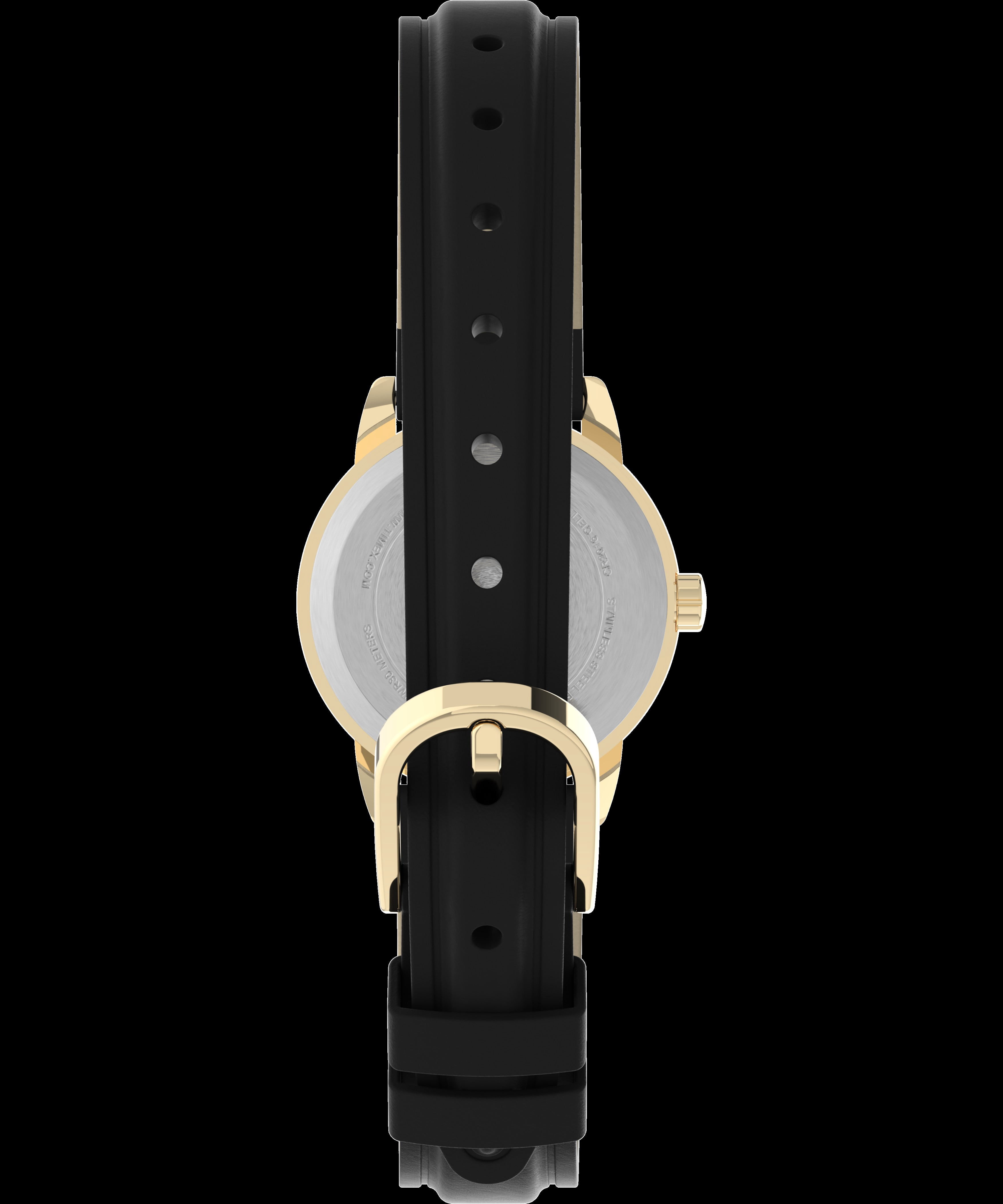Timex Ladies' Dress Black Leather Strap