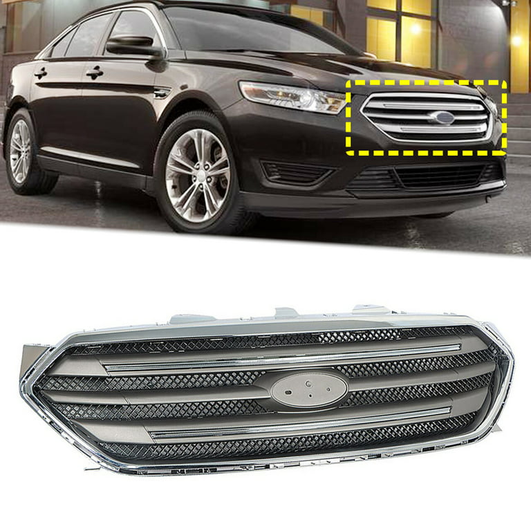 Chrome Front Upper Grille Grill Fit for Ford Taurus 2013-2019