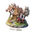 thumbnail image 4 of Estatua de de Pascua 2D, figura acrílica de escritorio, decoración de mesa, decoración de Pascua para estante, encimera, chimenea, comedor, Estilo A, 4 of 8