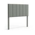 thumbnail image 6 of Sammas 26" Tall Panel Upholstered Headboard, Vertical Tufting, Queen Size, Light Gray, 6 of 8