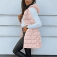thumbnail image 4 of MESSUEN Long Vest for Women Sleeveless Long Puffer Vest Women Quilted Vest Women Womens Jackets Casual Womens Shirt Long Sleeve Shirts Women's Casual Jackets Pink S, 4 of 9