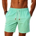 thumbnail image 2 of LEKWK Athletic Shorts for Men Elastic Waist Drawstring Quick Dry Workout Short Lightweight Moisture Wicking Gym Activewear with Side Pockets Mint Green XXXL, 2 of 6