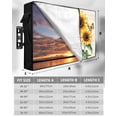 thumbnail image 7 of Outdoor TV Cover 40 to 43 Inch Weatherproof, Farmhouse Floral Sunflower Waterproof TV Screen Protector for Outside Decor with Zipper and Pocket 40"L x 25"H , You Are My Sunshine Beige, 7 of 7