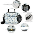 thumbnail image 3 of FORMRS Student Lunch Bag Insulated Reusable Cooler Box with Zipper Pockets, Forget Me Not, 3 of 9