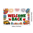 thumbnail image 3 of Welcome Back Banner for Office School Decorations with Balloons Colorful Pencils Party Supplies and Festive Backdrop for Event Celebration Classroom Decor, 3 of 4