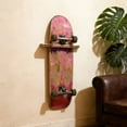 thumbnail image 2 of Skateboard Wall Mount Floating Shelf For Cruiser Street And Longboard Display With Layered Multicolored Design 10 in Wide, 2 of 5