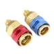 thumbnail image 5 of Conector de acoplador rápido recto de alta y baja presión R134A, adaptador de refrigerante A/C para coche, 2 uds., 5 of 8
