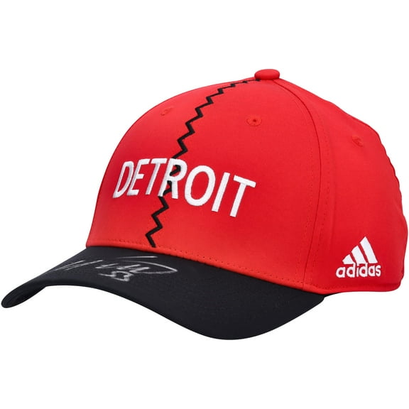 Moritz Seider Detroit Red Wings Autographed 2022-23 Reverse Retro Cap - Fanatics Authentic Certified
