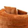 thumbnail image 4 of Oversized Chenille Bean Bag Chair for Adults & Kids, Indoor & Outdoor Lazy Bean Bag Sofa with Wrap-Around Backrest & Pillows for Bedroom, Living Room, Playroom, 42.52''x42.52''x20.47'', Orange, 4 of 7