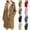 A36 Coffee, variant on Xdegoge Womens Single Breasted Trench Coats Knee Length Wool Blend Pea Coat Hooded Fashion Dressy Casual Overcoat Long Winte Jackets with Pockets
