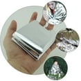 thumbnail image 2 of 3 Pcs Aluminum Foil Emergency Blanket Warm Space Blankets Outdoor Thermal Supplies, 2 of 6