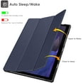 thumbnail image 5 of DTTO Case for Samsung Galaxy Tab A8 10.5 inch 2022, Premium PU Leather Tri-Fold Stand Cover with Hard Shell for Galaxy Tab A8 [Auto Wake/Sleep, Ultra Lightweight & Multiple Viewing Angles]- Navy Blue, 5 of 7