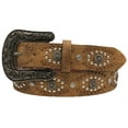 thumbnail image 2 of Nocona Women's?1 1/2?Studded Belt w/ Copper Buckle - Brown, 2 of 3