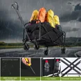 thumbnail image 4 of Heavy Duty Folding Utility Cart - Collapsible Beach, Camping & Shopping Cart, 4 of 9