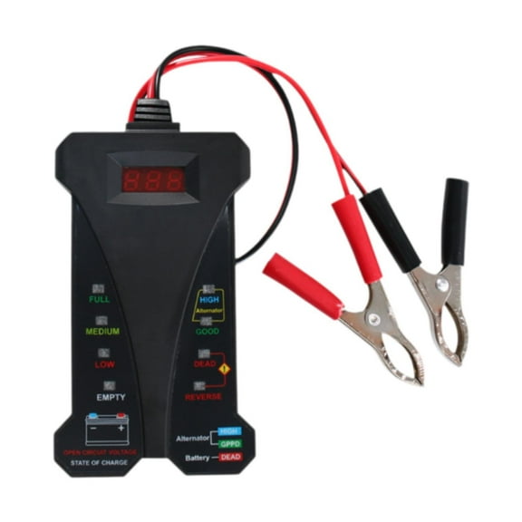 Nishiyuenyi 12V Car Battery Tester Car Battery Tool Digital Battery Analyzer for
