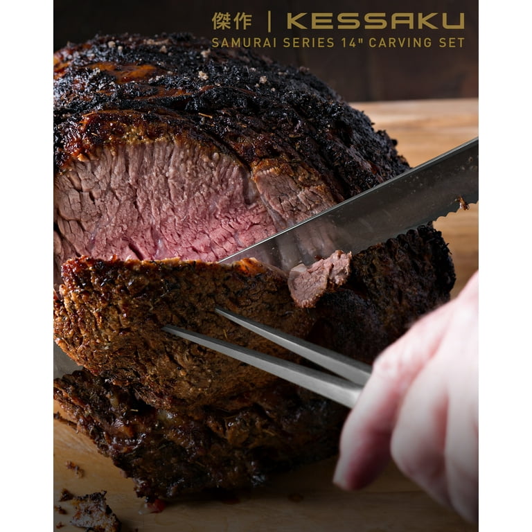 14” Slicer/Carving Knife Granton Edge Prime Rib, Roast Beef, Brisket,  Turkey, Ham Knife Cozzini Cutlery Imports (6 Pk - 14 Slicer)