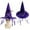Purple, variant on Witch Hat For Party Flannel Witch With Red Decoration Red,One Size