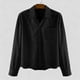 thumbnail image 4 of Ceisia Men's Relaxed Ribbed Cotton Shirt | Long-Sleeve Solid Turndown Collar Casual Top with Pocket Gift, 4 of 9