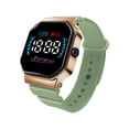 thumbnail image 3 of Hearth & Gear Stylish Square Electroplated Border Digital Sports LED Watch For Students Smart Watch Ceramic Smart Watch Digital Display Sports Watch The Watch Digital Sports Watch with Step Counter, 3 of 5
