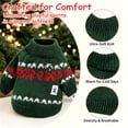 thumbnail image 4 of Bifavgk Christmas Dog Sweater, Warm Knit Turtleneck Puppy Pullover, Winter Holiday Pet Clothes for Small & Medium Dogs, 4 of 9