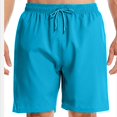 thumbnail image 5 of DDAPJ pyju Birthday Gifts! Mens Beach Shorts Quick Dry Swim Trunks Lightweight Drawstring Surfing Board Shorts with Pockets Sky Blue XXL, 5 of 6