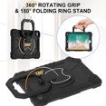 thumbnail image 5 of Dteck Case for iPad 9.7 2018/2017, iPad 6th/5th Generation Case with Rotating Handle Stand, Heavy Duty Hybrid Shockproof Rugged Case with Shoulder Strap for iPad Air 2/6th/5th Gen/Pro 9.7,Black, 5 of 8