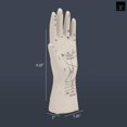 thumbnail image 4 of Ceramic Palmistry Hand Decor Gloss Finish White, 4 of 5
