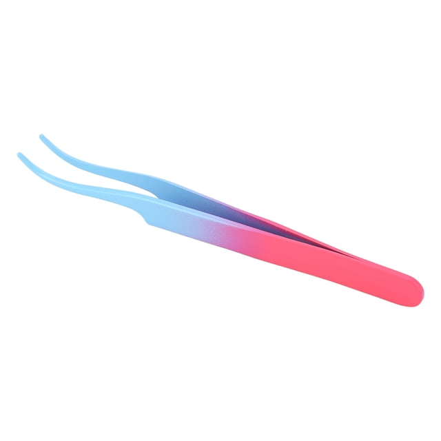 Pinzas de pestañas NikouMX Acero inoxidable volumen azul rosa