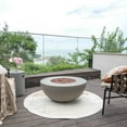 thumbnail image 2 of Bellawood 34 Inch Round Concrete Natural Gas Fire Pit Table in Gray By Lakeview Outdoor Designs, 2 of 6