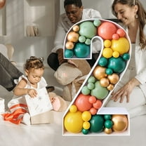 NIYANGLE Number Balloons Stand Balloon Frame White 1Pack