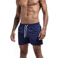 thumbnail image 1 of toraway Mens Solid Color Three Part Beach Pants Straight Tube Loose Sports Shorts M, 1 of 3