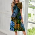 thumbnail image 2 of Fashion A-Line Dress for Women CIENVNSTG Flowy Summer Dress Perfect for Casual Outings or Parties, 2 of 6