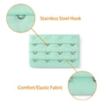 thumbnail image 4 of INSPIRE CHIC Women's 3 Rows 4 Hooks Bra Extenders Straps Extension Light Green 3 Rows 4 Hooks 2 Pcs, 4 of 5