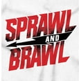 thumbnail image 2 of Sprawl and Brawl Muay Thai Fight Unisex Plus Fleece Graphic Sweatshirt Brisco Brands 2X, 2 of 5