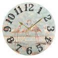 thumbnail image 5 of Flamingoes Grass Puddle 10 inch Wall Clocks Non Ticking Easy to Read Battery Decorative for Home Bathroom Kitchen Bedroom Living Room, 5 of 8