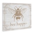 thumbnail image 2 of Stupell Industries Rustic Lodge Bee Happy with Rustic Border Canvas Art, 48 x 36, by Lettered and Lined, 2 of 8