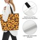 thumbnail image 3 of Disketp Vintage Brown Plaid Sunflower Bolsa Tote Estampada para Mujer, Bolso de Hombro y de Mano para Compras y Viajes, 3 of 8