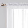 thumbnail image 2 of Deconovo White 100x108 inch Semi Sheer Drapes Rod Pocket Voile Large Window Curtain for Patio Door, 1 Pcs, 2 of 6