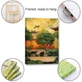 thumbnail image 3 of OWNSERIES Home Decor Ancient Courtyard Pattern Canvas Wall Art Paintings for Living Room - Canvas Framed Print Wall Artworks Ship From US Local Warehouse, 3 of 5