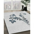 thumbnail image 3 of Ahgly Company Machine Washable Indoor Rectangle Transitional White Smoke Area Rugs, 4' x 6', 3 of 7
