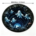thumbnail image 2 of Visually Spooky Decorative To Maintain Living Room Mat, 3D Illusion Halloween Floor Rug, Non Slip Round Carpet For Bedroom Entryway Indoor Decor, 2 of 5