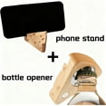 thumbnail image 6 of NWOKYZGH Creatives Fridge Sticker Cheese Model Bottle Opener Ornament Solid Wood Bottle Opener, 6 of 8