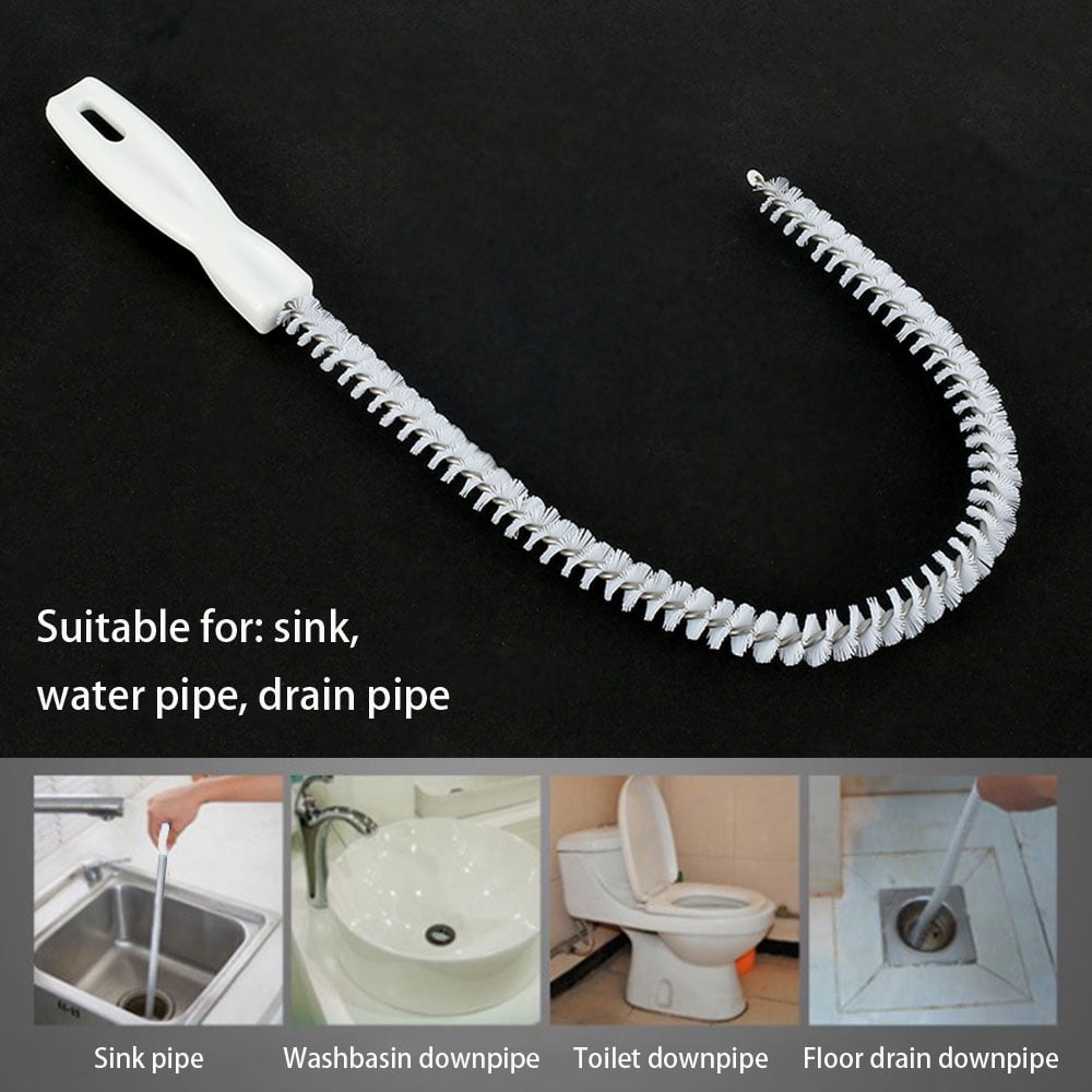 BARBED DRAIN UNBLOCKER FLEXIBLE CLEANER HAIR REMOVER TOOL SINK SHOWER PLUG  HOLE
