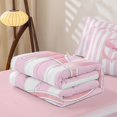 thumbnail image 5 of Manfei Abstract Line Art Zipper Full Size Comforter Sets with Fitted Sheet and 2 Pillowcases,Pink Cute Monogrammed S Zipper Bedding Set,Pink Reversible,4 Pieces, 5 of 7