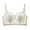 White WHS, variant on YLOMAY Women Bras Women’s Underwear Gathered Clear Lace No Underwire Bras Solid Color Stylish Brassiere Loose Daily Wear Black L