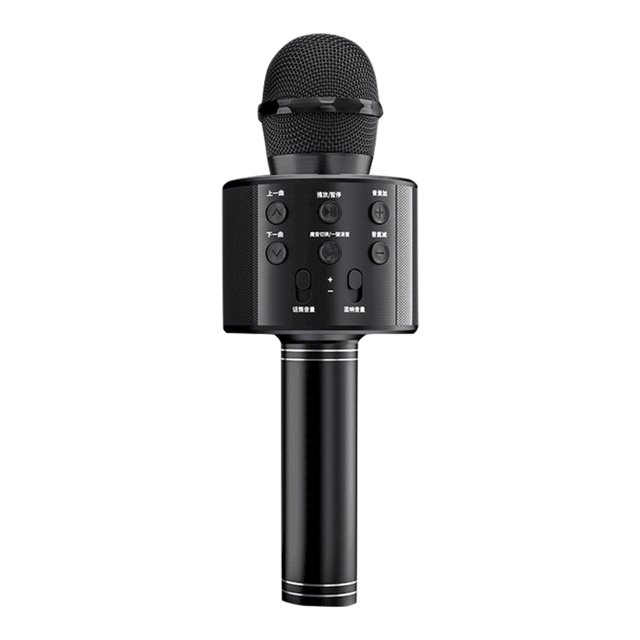 Micrófono de mano inalámbrico Bluetooth Micrófono de karaoke portátil USB