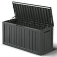 thumbnail image 3 of Bifanuo 80 Gallon Deck Box Lockable Resin Outdoor Storage Box waterproof Outdoor Container for Patio Furniture Cushions, Pillow, 3 of 10
